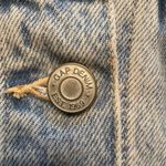 Gap  Denim Icon Jean Jacket‎ XS Light Indigo Blue Classic Trucker Cropped Womens Photo 6