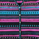 st. john's bay Vintage ‘90s Striped Cardigan Sweater Photo 5