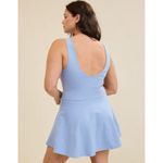 Aerie New Bundle Low Back Mini Dress Small Light Blue Black Athletic Athleisure Photo 5