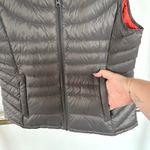 Bernardo  Goose Down Puffer Vest Gray Quiet Luxury Zip Up Camping Outdoors Medium Photo 3