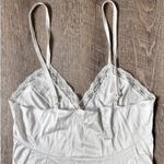 Vintage‎ Slip Dress 50s Lace Adjustable Straps Bust 36 White Size M Photo 5