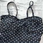 Shade & Shore  Black and White Polka Dot One Piece Swimsuit Photo 4