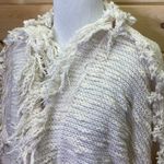 MISA Los Angeles  Cotton Linen Open Cardigan Fringe Shag Sweater Size Small Photo 1