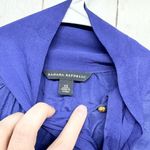 Banana Republic  Shirt Women XS Royal Blue 100 Silk Button Up Long Sleeve Classic Photo 1