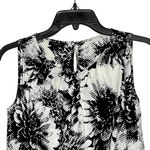 Talbots Petites Tank Top Size 2P Black White Pattern Polyester Womens Photo 1