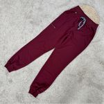 FIGS Women’s High Waisted Zamora Jogger Scrub Pants Pull On in Burgundy ST Photo 3