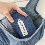 EB Denim Cropped Lace Up Denim Bustier Corset Top Photo 6