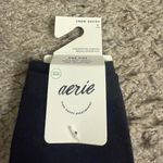 Aerie Black New York NYC Block Letter Graphic Real Soft® Crew Socks Photo 1