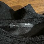 ZARA  W/B Woman's Floral Black Short Sleeve Classic Blouse Size Small Photo 5