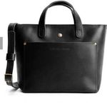 Portland Leather Goods Black Mini Crossbody Tote Photo 0