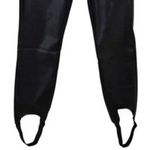 We Wore What NWT Buttery Faux Leather High Waisted Ankle Stirrup Leggings S Black Photo 3