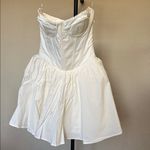 House Of CB  Kristiana corset mini dress cream strapless minidress NWOT S Photo 9