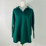 Tuckernuck  Pomander Place Easy Polo Swing Sweatshirt in Jaguar Green M/L Photo 6