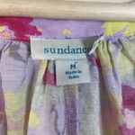 Sundance Pretty Petals Tiered Ruffle Purple Floral Maxi Dress Cotton Size Medium Photo 6