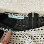 Maurice's Black White Aztec Textured Sleeveless Fit & Flare A Line Dress Size S Photo 4