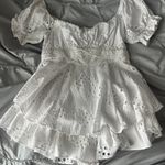 Luxxel White Lace Romper Photo 2