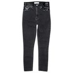 Abercrombie & Fitch Super Skinny Ankle High Rise Mixed Fabric Jeans 25 / 0 Short Photo 1