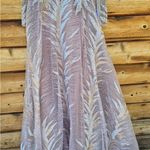 LARA High Neck Sheer Long Sleeve Embellished Gown Pink Size 6 Photo 5