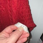 Carraig donn Women’s Ireland Merino Wool Red Cable Knit Cardigan Sweater Size XL Photo 10