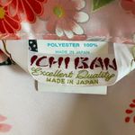 Ichiban chiban Floral Japanese Kimono Robe Pink with Orange Yellow Green Blue Sz 42” Photo 8