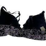 Jessica Simpson Blue & Purple Floral Underwired Front Open Bra Women 36B | 64-6 Photo 1