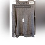 Tahari  Soft Gray Long sleeve‎  Pullover Sweater small Photo 5