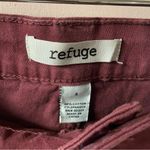 Charlotte Russe  Refuge Burgundy Low Rise Skinny Jeans Size 4 GUC Photo 2