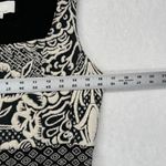 Anthropologie Ettawa  Dress Black White Floral Tapestry Sleeveless‎ Size S Photo 1