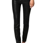 BLANK NYC Faux Leather High Rise Button Fly Skinny Jeans in Daddy Soda Black Photo 1