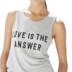 Spiritual Gangster  “Love is the Answer” Supima cotton modal blend  gray tank top Photo 0
