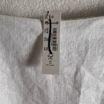 Madewell Goldie White Linen Square Neck Sleeveless Midi Dress Size 12 Photo 7