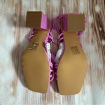 Pretty Little Thing Pink Square Toe Strappy Low Block Heeled Sandals Size 8 Photo 10