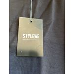 SheIn  LUNE Plus Size Colorblock Lantern Sleeve Casual Loose Top Photo 7