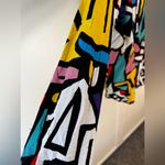 Big Dart Keith Haring Shirt Abstract Wearable Art Funky Print Festival Size 10 Photo 5