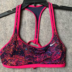 Nike Women's Size Medium Neon Leaf Mesh Racerback Bikini Top Photo 0