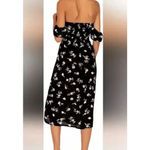 Amuse Society  Regency Off the Shoulder Midi Dress Floral Print size XS Photo 1
