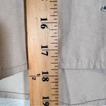 Aleeza Paris Tan Rhinestone Studded Cropped Button Down Shirt Womens S Oversized Photo 7