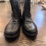 Frye Women’s  Black Leather Motorcycle Boots Photo 1
