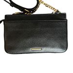 Rebecca Minkoff  Bree Crossbody Bag Purse Black Leather Goldtone Hardware Photo 8