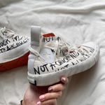 Converse  Chuck Taylor white orange and black high tops Photo 8