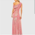 Mac Duggal Metallic Pink One shoulder gown size 2 Photo 2