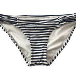 Xhilaration  Striped Navy & White Bikini Bottoms Hipster M Photo 0