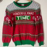 Well Worn Wine Ugly Holiday Party Christmas Sweater Photo 0