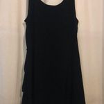 White House | Black Market WHBM Signature Knits Little Black Ruffled Dress, size small Photo 3