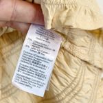 Madewell NWT Light Yellow Smocked Cotton Linen Blend Boatneck Tank - Size: Small Photo 3