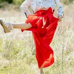 John Mark Multi Color Print Long Sleeve Button Tunic Sz Small (Fits Larger) White Photo 3