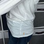 Lucy White Cowl Neck Hoodie Top Size XS White Photo 4