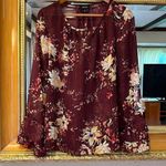 Alyx Purple Floral Sheer Top Photo 0