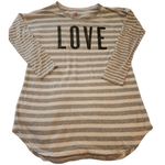 PINK - Victoria's Secret Victoria's Secret Sleep Shirt‎ LOVE Striped Long Sleeve Top XS/S Photo 0