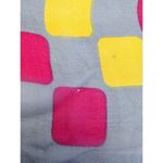 Vintage Burmel Silk Hand Rolled‎ Japan Sheer Scarf Gray Orange Red 21 Square Photo 2